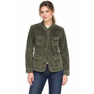 Corduroy Field Jacket S Olive Green 4‎ Pocket Utility Workwear Heritage Military